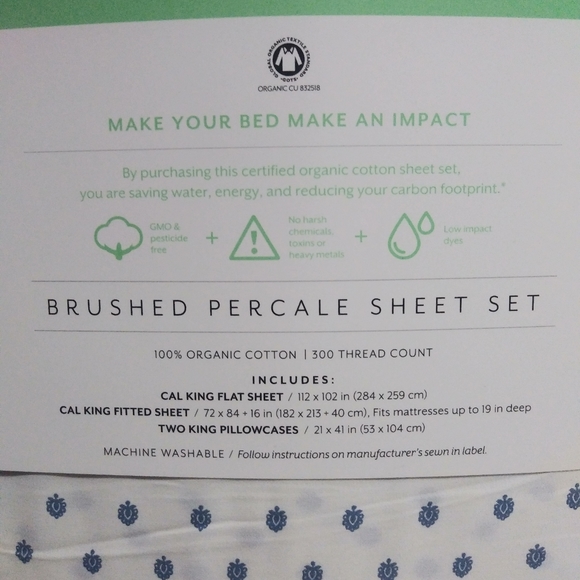 New Under The Canopy California King sheet set - Picture 4 of 5